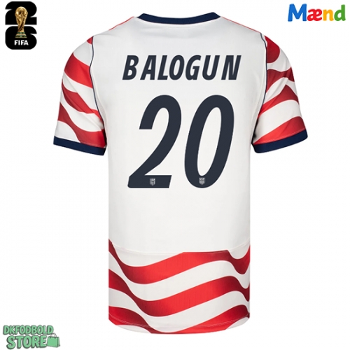 Forente stater Folarin Balogun #20 Replika Hjemmebanetrøje VM 2026 Kortærmet